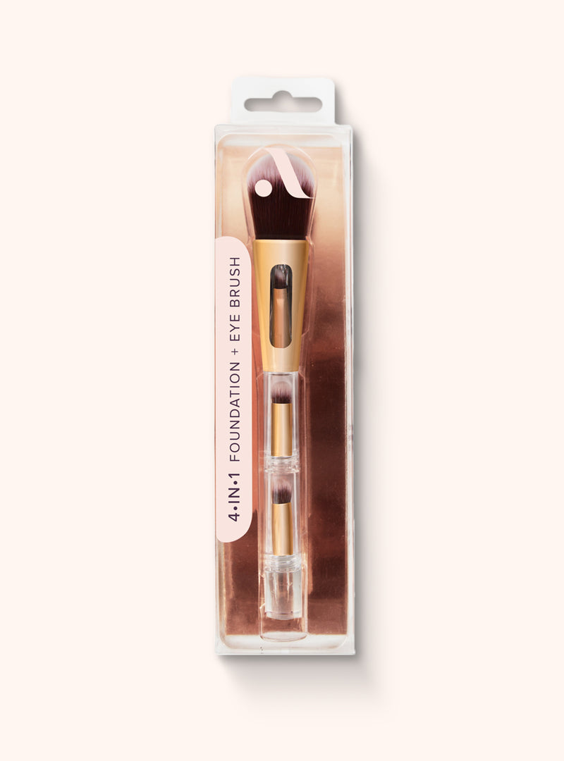 4-in-1 Foundation + Eye Brush | Multi-Purpose Makeup Brush